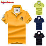 Men's POLO Shirts Brand Cotton Short Sleeve Camisas solid embroidery Polo Summer Stand Collar Male Polo Shirt plus size 4XL