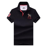 Men's POLO Shirts Brand Cotton Short Sleeve Camisas solid embroidery Polo Summer Stand Collar Male Polo Shirt plus size 4XL