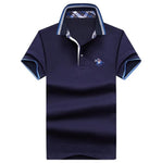 Men's POLO Shirts Brand Cotton Short Sleeve Camisas solid embroidery Polo Summer Stand Collar Male Polo Shirt plus size 4XL