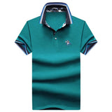 Men's POLO Shirts Brand Cotton Short Sleeve Camisas solid embroidery Polo Summer Stand Collar Male Polo Shirt plus size 4XL