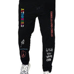 Hip Hop Streetwear TRAVIS SCOTT ASTROWORLD Letter Printed Women Men Jogging Pants Quality Fleece trousers Men Sweatpants S-3XL