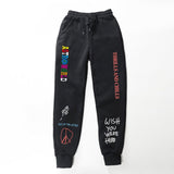 Hip Hop Streetwear TRAVIS SCOTT ASTROWORLD Letter Printed Women Men Jogging Pants Quality Fleece trousers Men Sweatpants S-3XL