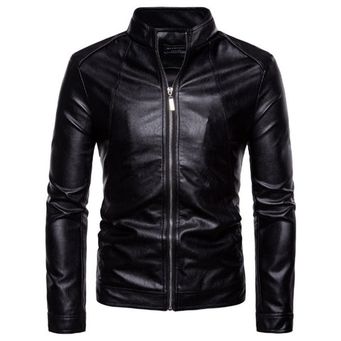 Top quality Leather Jacket Men Slim Fit Fashion Biker Jacket New Vintage Motorcycle Leather Jacket Male Zippers Coat Size 5XL